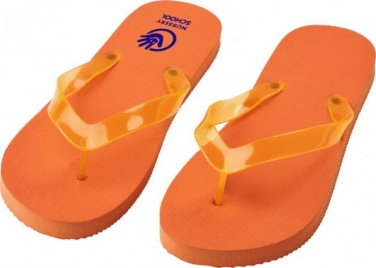 Лого трейд pекламные cувениры фото: Пляжные тапочки Railay (L), oранжевый