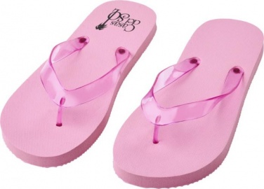 Логотрейд pекламные продукты картинка: Пляжные тапочки Railay (L), светло-розовый