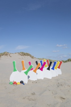 Лого трейд бизнес-подарки фото: Набор для пляжных игр Bounce, черный