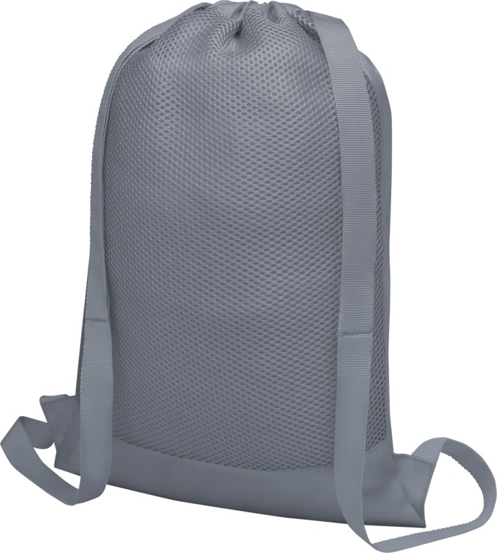 Логотрейд бизнес-подарки картинка: Nadi cетчастый рюкзак со шнурком, cерый
