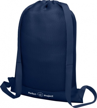Логотрейд pекламные cувениры картинка: Nadi cетчастый рюкзак со шнурком, темно - синий