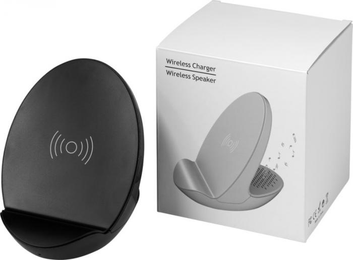 Лого трейд бизнес-подарки фото: S10 Bluetooth® 3-function speaker, черный