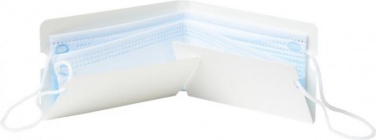 Лого трейд pекламные подарки фото: Складной футляр для защитной маски Nest, белый
