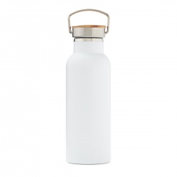 Лого трейд бизнес-подарки фото: Cпортивная бутылка Miles, белая