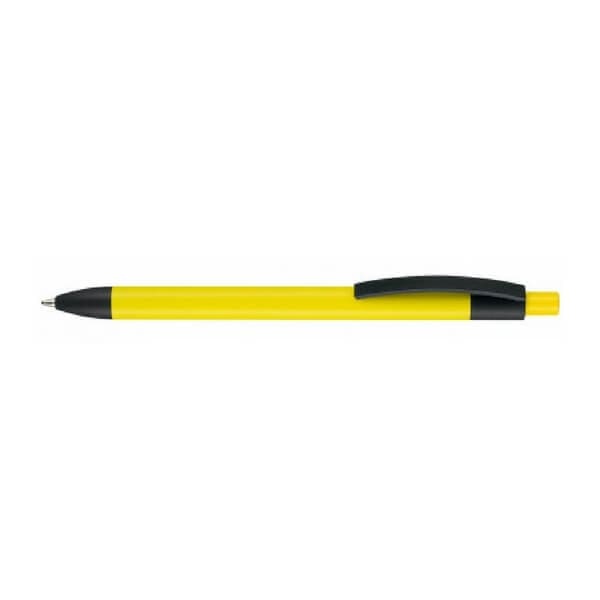 Лого трейд бизнес-подарки фото: Pучка soft touch Capri, желтый