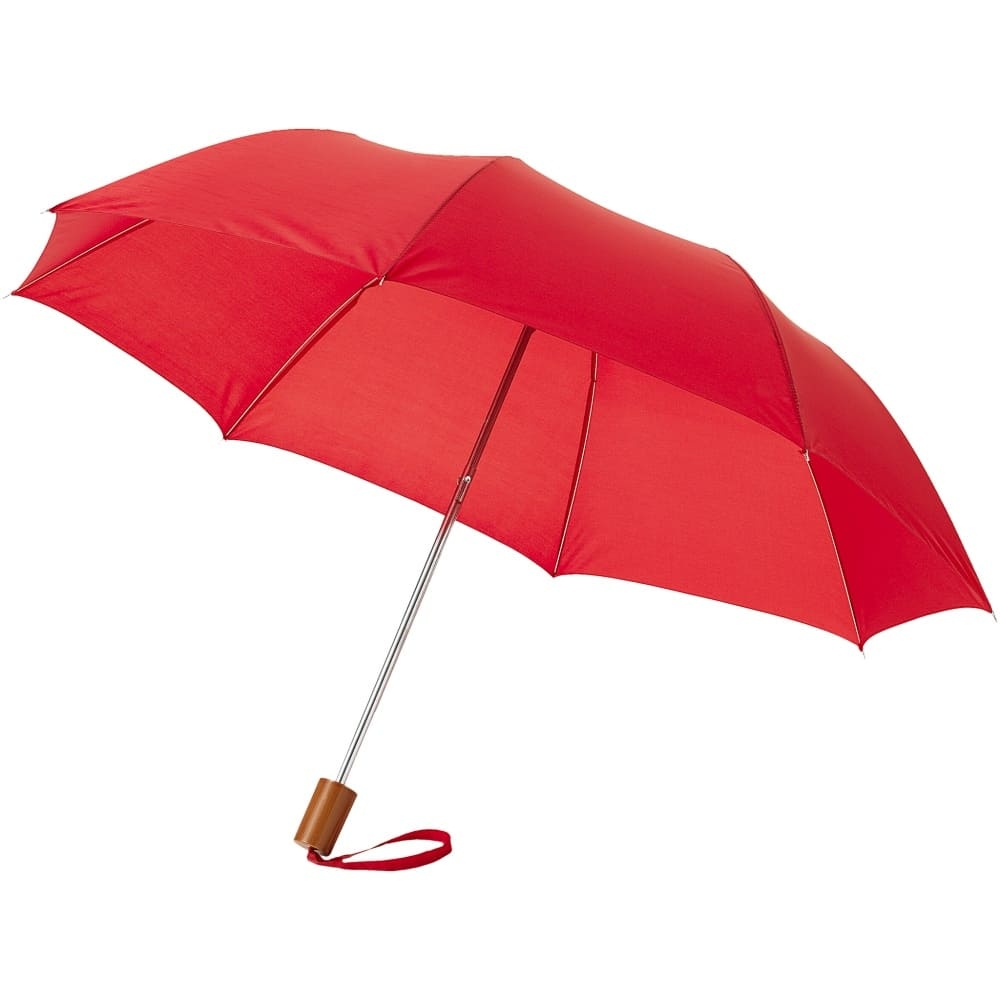 Логотрейд pекламные cувениры картинка: Зонт Oho двухсеционный 20", красный