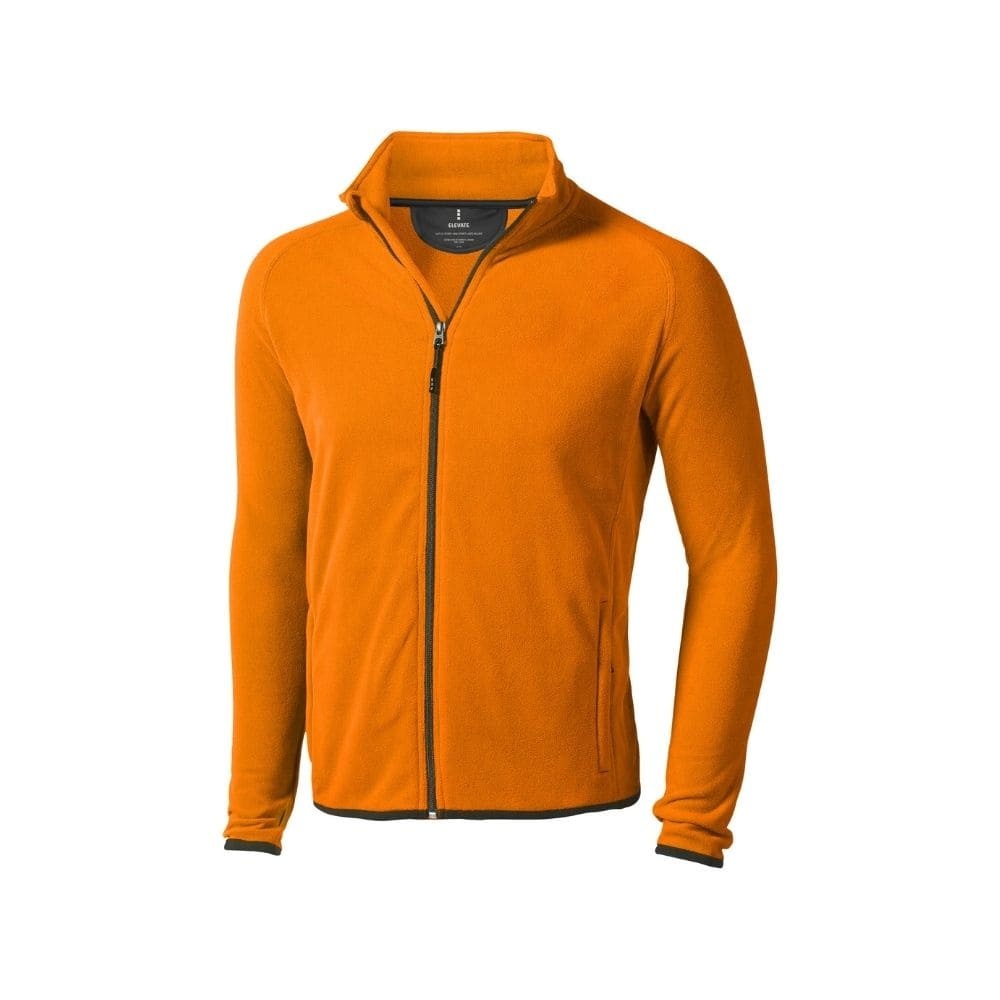 Лого трейд бизнес-подарки фото: Микрофлисовая куртка Brossard с молнией на всю длину, оранжевый
