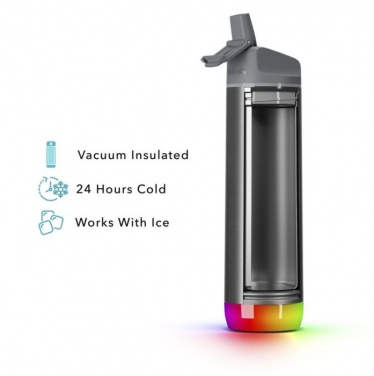 Логотрейд pекламные cувениры картинка: HidrateSpark® PRO 600 мл умная водяная бутылка из нержавеющей стали.