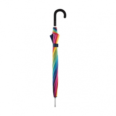 Лого трейд бизнес-подарки фото: ##Vikerkaarevärvides ALU light10 tuulekindel vihmavari