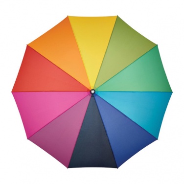 Лого трейд pекламные cувениры фото: ##Vikerkaarevärvides ALU light10 tuulekindel vihmavari