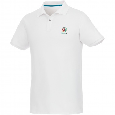 Логотрейд pекламные cувениры картинка: Beryl short sleeve men's organic recycled polo