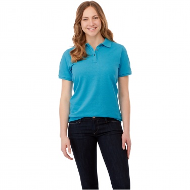 Лого трейд pекламные подарки фото: Beryl short sleeve women's organic recycled polo