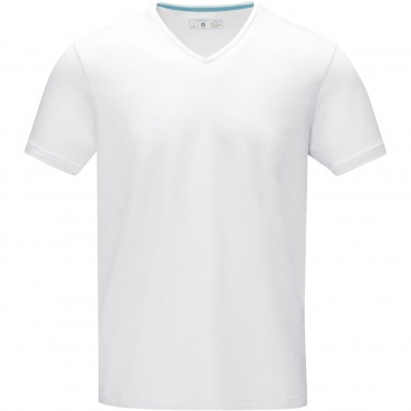 Логотрейд pекламные продукты картинка: Kawartha short sleeve men's organic V-neck t-shirt