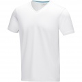 Kawartha short sleeve men's organic V-neck t-shirt, Белый