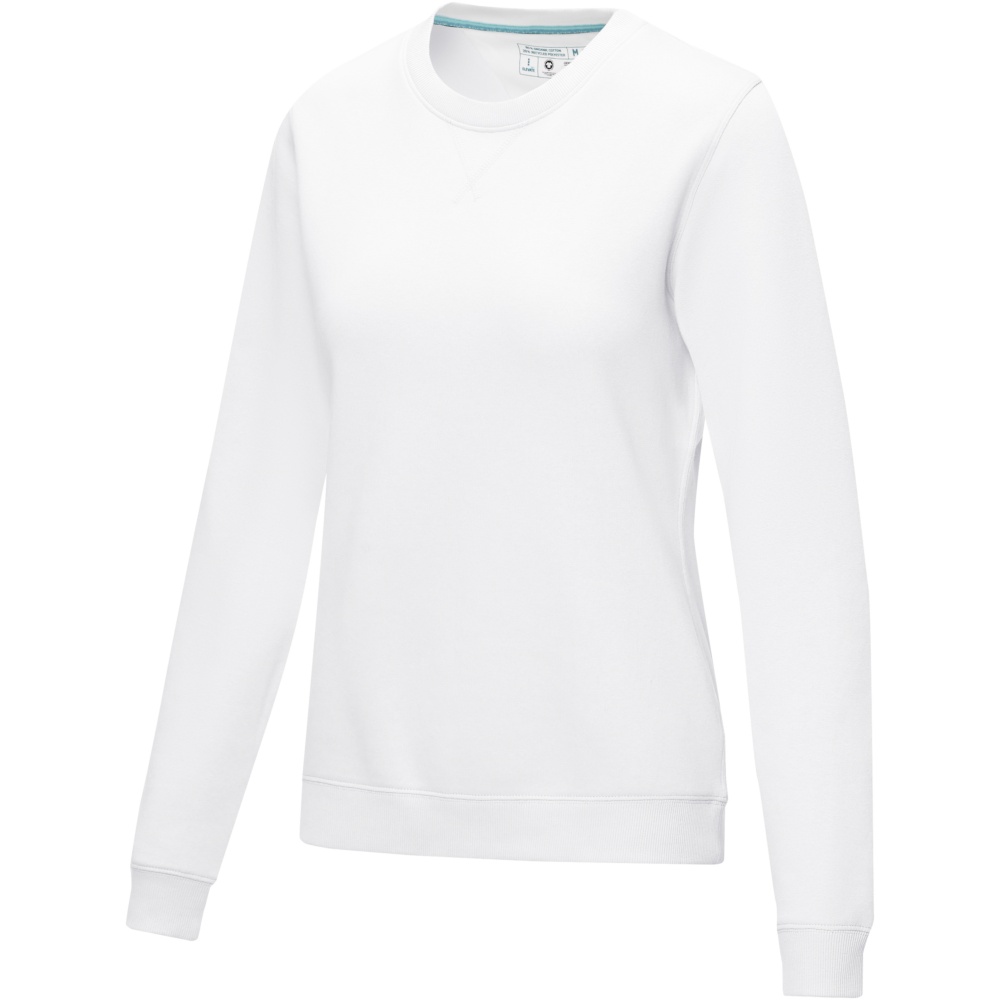 Лого трейд pекламные подарки фото: Jasper women’s organic recycled crewneck sweater