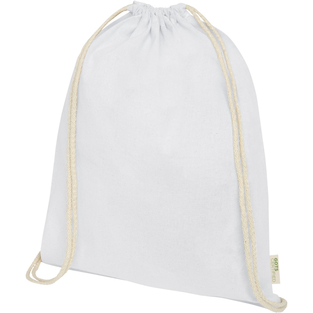 Лого трейд pекламные подарки фото: Orissa 140 g/m² organic cotton drawstring bag 5L