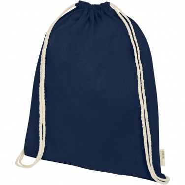 Логотрейд pекламные cувениры картинка: Orissa 140 g/m² organic cotton drawstring bag 5L