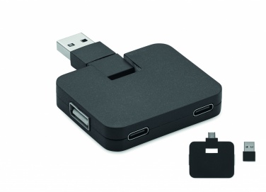 Логотрейд pекламные подарки картинка: 4-портовый USB-хаб