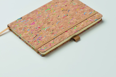 Лого трейд pекламные подарки фото: A5 cork coloured notebook