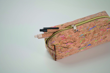 Логотрейд pекламные cувениры картинка: Coloured cork pencil case