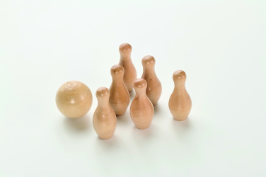 Лого трейд pекламные подарки фото: Mini pine wood bowling set