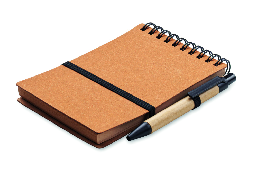 Логотрейд pекламные подарки картинка: Recycled notebook with ball pen