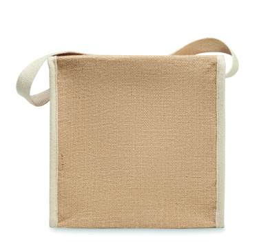 Логотрейд pекламные подарки картинка: Jute and canvas cooler bag 3L