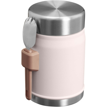 Лого трейд бизнес-подарки фото: Банка для еды объемом 400 мл с ложкой-вилкой Stanley Legendary