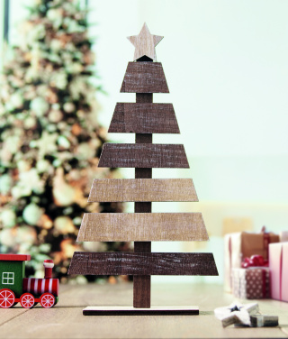 Лого трейд pекламные подарки фото: Wooden Christmas tree