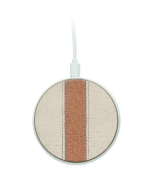 Логотрейд pекламные cувениры картинка: Cork wireless charger 15W