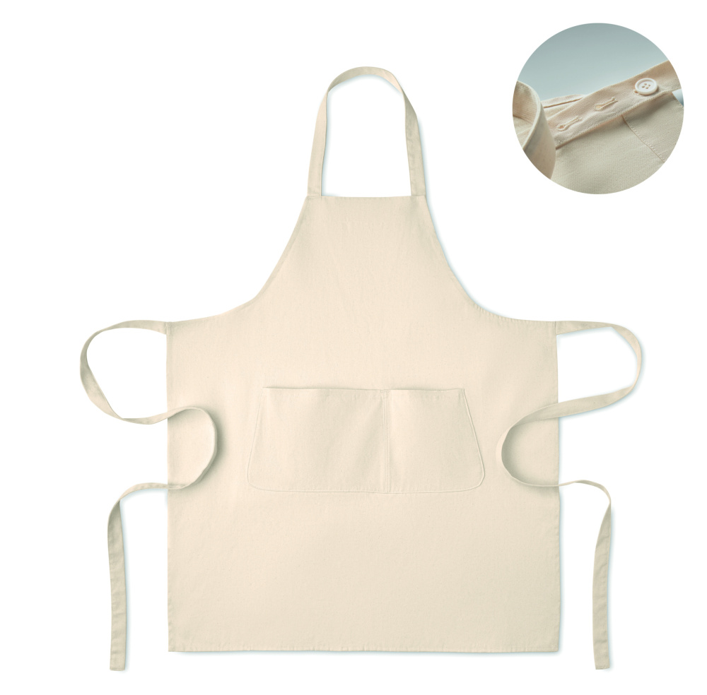 Логотрейд pекламные подарки картинка: Organic cotton apron 240 gr/m²
