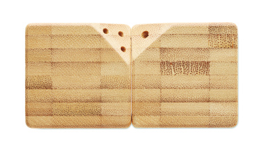 Лого трейд pекламные подарки фото: Bamboo salt & pepper set