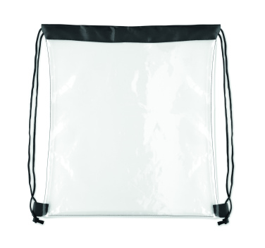 Лого трейд pекламные cувениры фото: Transparent drawstring bag