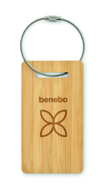 Логотрейд pекламные подарки картинка: Bamboo luggage tag