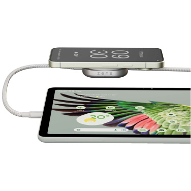 Логотрейд бизнес-подарки картинка: Зарядный кабель 2-в-1 Zens Pro 2 USB-C мощностью 240 Вт