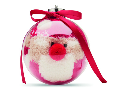 Лого трейд бизнес-подарки фото: Santa socks in bauble ornament