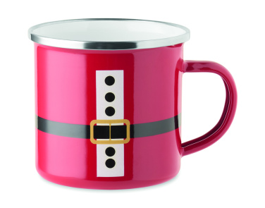 Лого трейд pекламные подарки фото: Santa enamel vintage mug 300ml