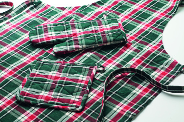 Лого трейд pекламные cувениры фото: Chequered cotton kitchen set