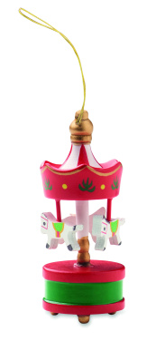 Логотрейд pекламные продукты картинка: Wooden carousel ornament