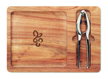 Логотрейд pекламные продукты картинка: Acacia nut cracker set