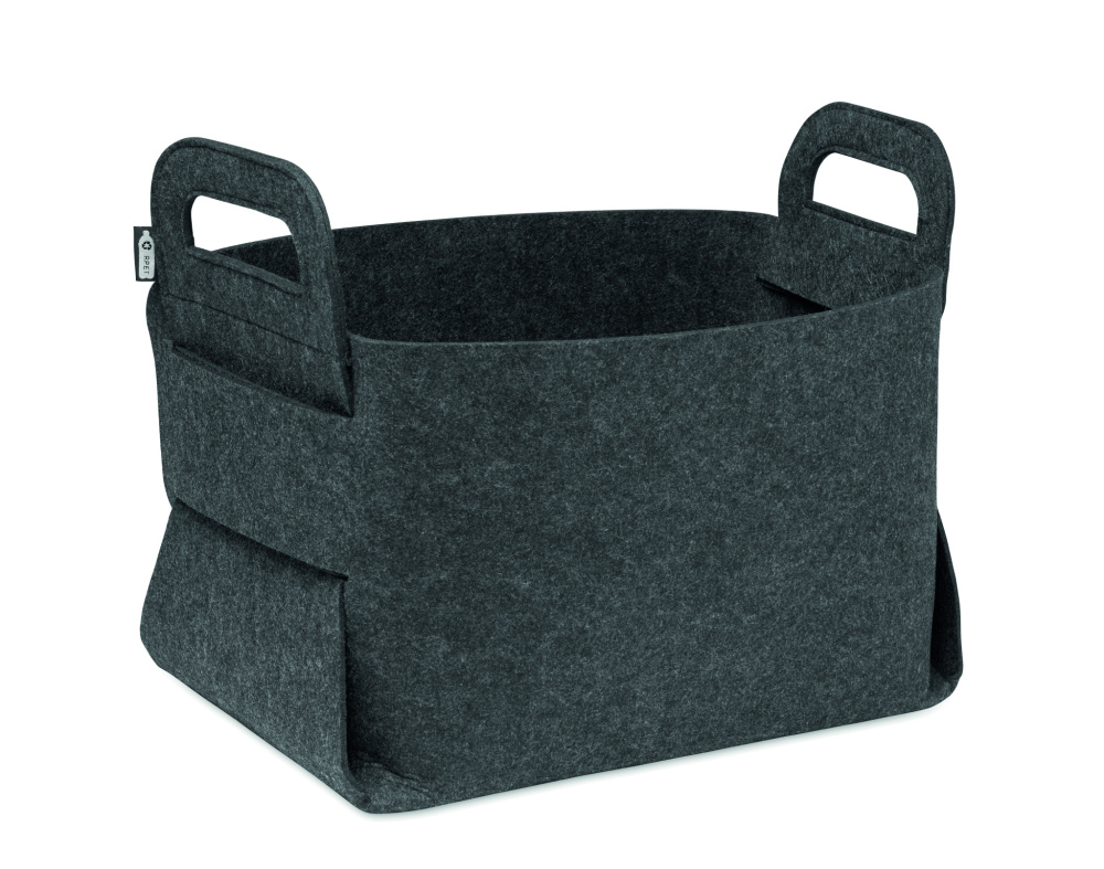 Логотрейд бизнес-подарки картинка: Foldable RPET felt basket