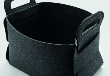 Логотрейд pекламные подарки картинка: Foldable RPET felt basket