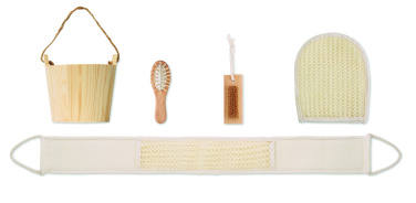 Логотрейд бизнес-подарки картинка: Bath gift set in wooden bucket
