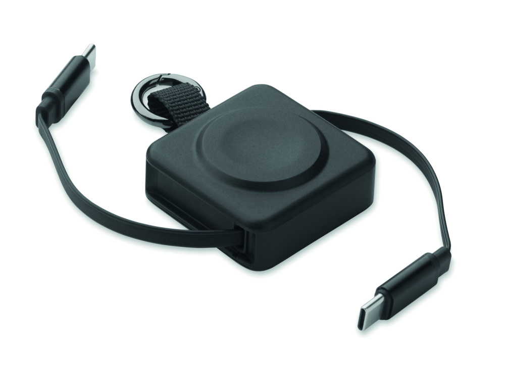Лого трейд бизнес-подарки фото: Retractable 100W USB-C cable
