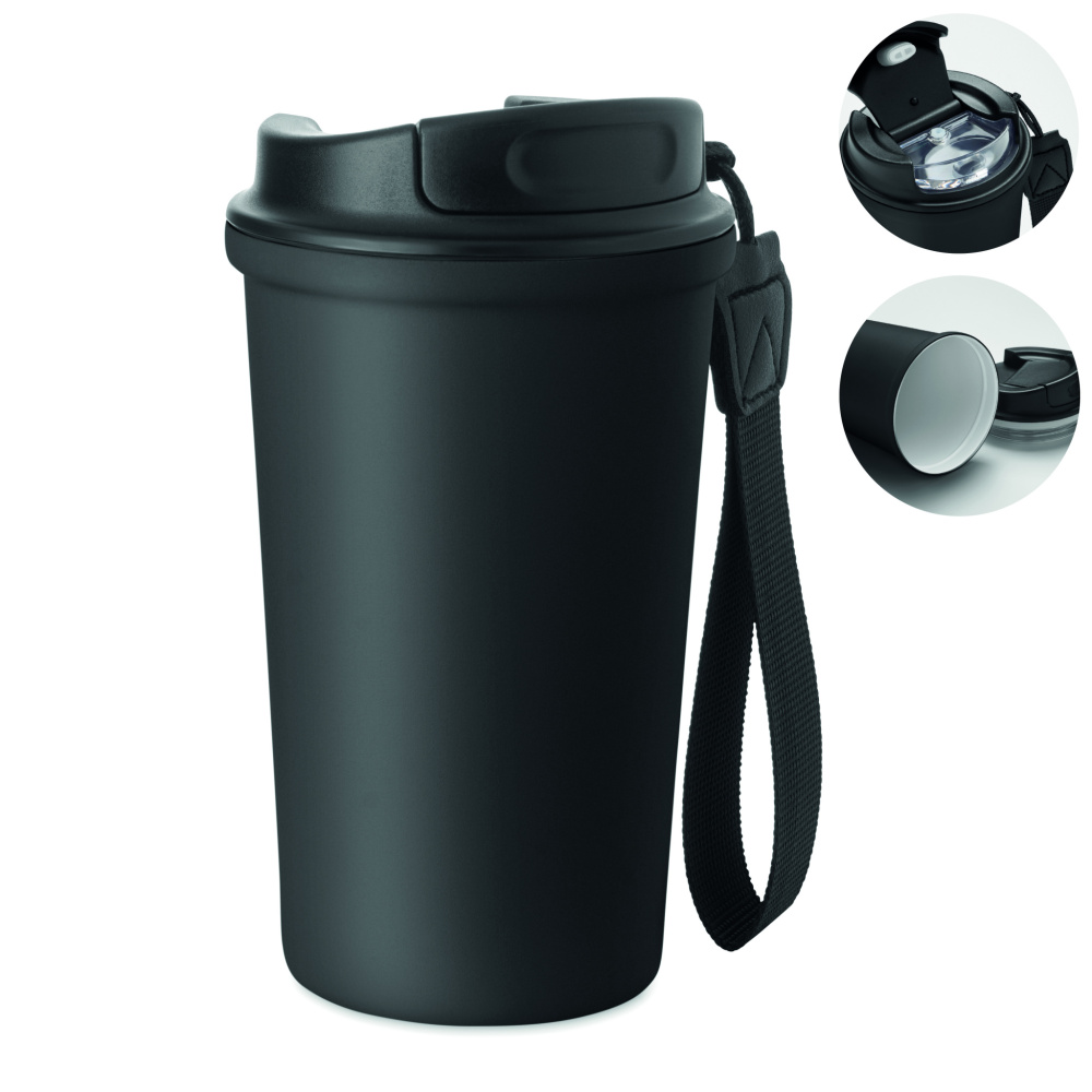 Логотрейд pекламные подарки картинка: Recycled steel tumbler 400ml