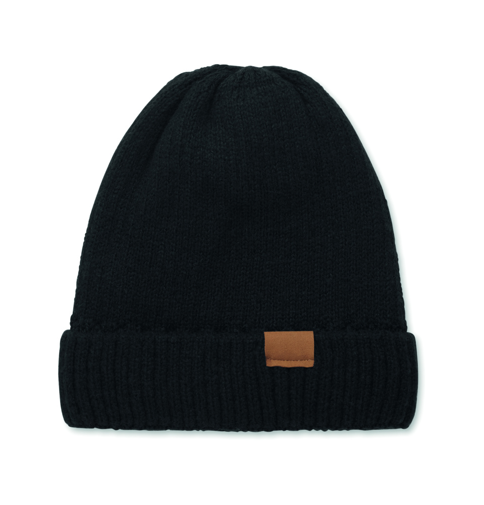 Лого трейд pекламные подарки фото: Knitted beanie with cuff