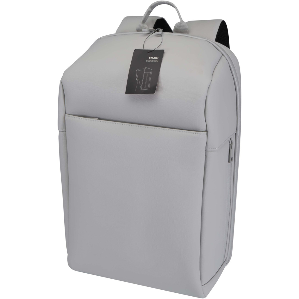 Лого трейд pекламные cувениры фото: Рюкзак для ноутбука SMART 15" из переработанного материала GRS, объём 18 л
