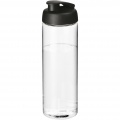 H2O Active® Vibe 850 ml sportflaska med uppfällbart lock, Transparent / Solid svart