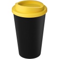 Americano® Eco 350 ml återvinningsbar mugg, Solid svart/gul