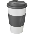 Americano® 350 ml mugg med grepp och spillsäkert lock, Vit/grå